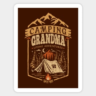 Camping Grandma Sticker